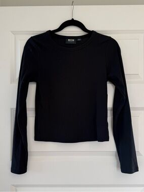 NWT Maeve Anthropologie Ribbed Long Sleeve Shirt